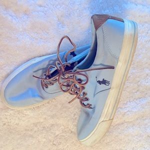 Men Ralph Lauren Sneakers Light Blue size 9.5